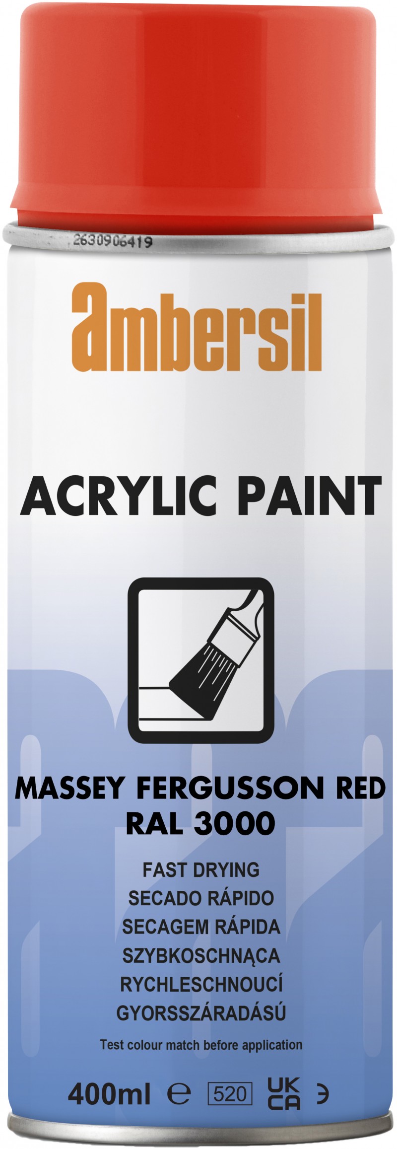Acrylic Paint RAL 3000 Flame Red